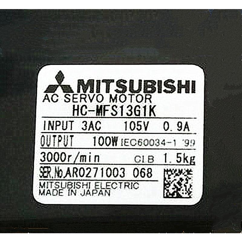 新品【 ★送料無料 】MITSUBISHI/三菱 HC-MFS13G1K サーボモーター【6ヶ月保証】