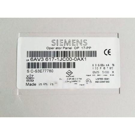 新品◆SIEMENS シーメンス OP17/PP 6AV3617-1JC00-0AX1 タッチパネル表示器 ◆6ヶ月保