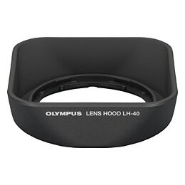 「M.ZUIKO DIGITAL 14-42mm F3.5-5.6 （R）」専用の、デザイン性に優れた角型レンズフード。逆光撮影時にレンズに侵入する不要な光をカットします。レンズフード LH-40の主な特長 ●マイクロフォーサーズ規格「M.ZUIKO DIGITAL 14-42mm F3.5-5.6 II（R）」（新型）専用のレンズフード。逆光撮影時にレンズに侵入する不要な光をカットします。レンズの保護としても有効です。また、小型のPENに似合う角型のデザインを採用しています。 ●対応レンズ ＜マイクロフォーサーズ規格＞ M.ZUIKO DIGITAL 14-42mm F3.5-5.6 II（R）（新型） 【ご注意】 2009年7月に発売し、「E-P1/E-P2/E-PL1」のキット製品として同梱していた従来の標準ズームレンズ「M.ZUIKO DIGITAL ED 14-42mm F3.5-5.6」には、当レンズフードは装着できません。