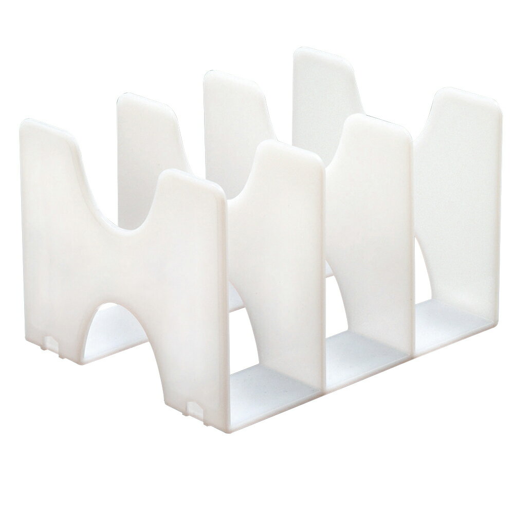 “シンプルイズベスト”小物収納の定番商品です。タテ・ヨコ使えるフリーブックスタンド本棚や机の上はもちろん、引き出しの中でも使用可能。複数を連結して繋げて使える仕様。倒れにくい一体成型タイプ。