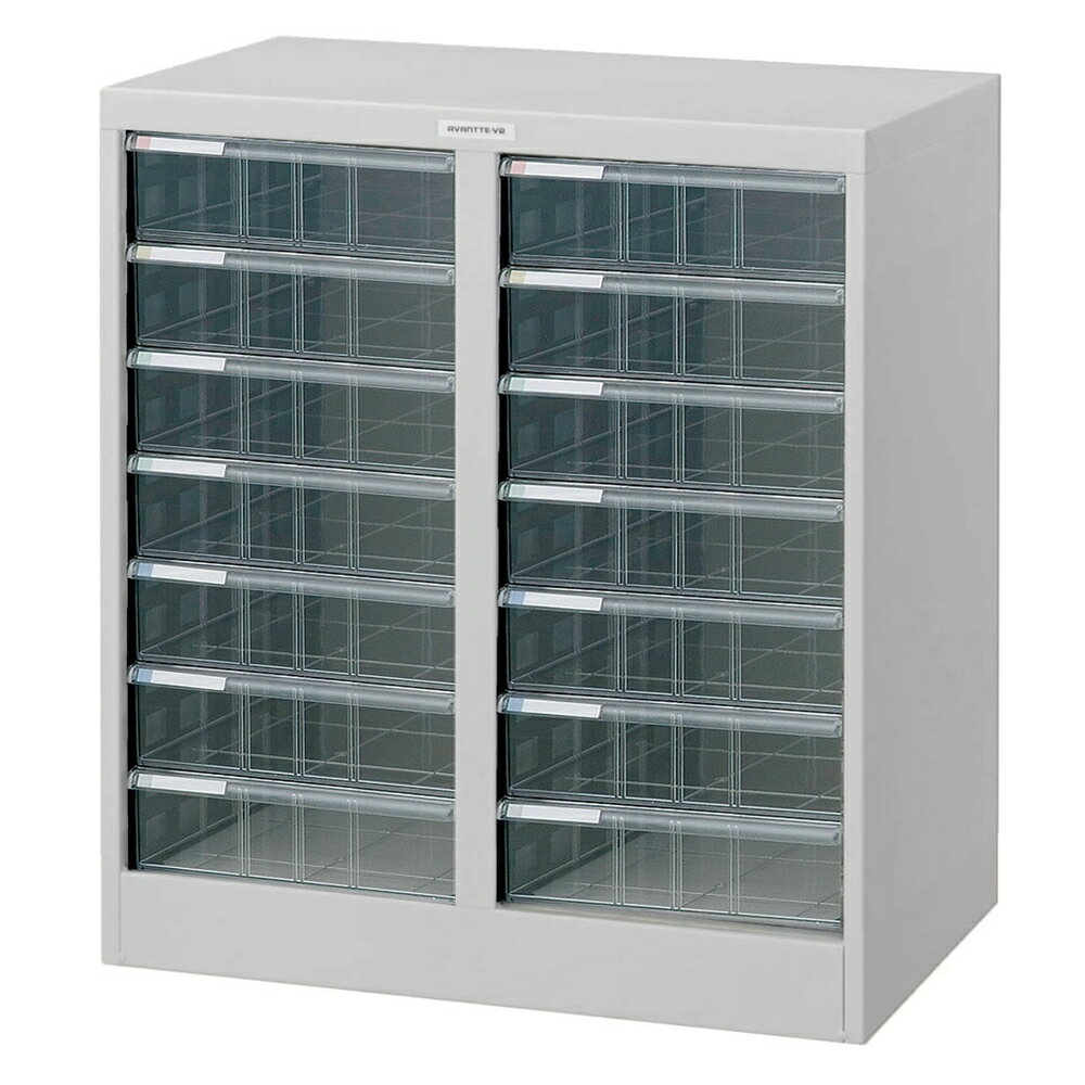 ナカバヤシ アバンテV2フロアケース　A4深7×2　ニューグレー／W554×D336×H700 AF-M14ニューグレー