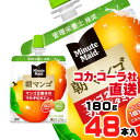 【送料無料】【安心のコカ・コーラ社直送】ミニッツメイド朝マンゴ 180gパウチx48本(24本x2ケース)