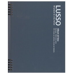 樂天商城 - ナカバヤシ Wリングかける〜の台紙アルバムKG2／ルッソ／ダークブルー LUWK-K2-DB