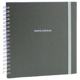 ナカバヤシ フォトクロッキー　リング式　Sサイズ　ブラック アKA-SWF-130-D