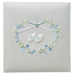 ナカバヤシ フエルアルバム誕生用100年台紙　ミルキーシューズ　ブルー アH-LB-750-B