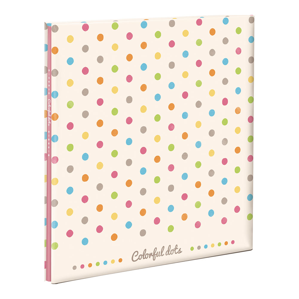 ナカバヤシ NCLフヤスアルバム　L−10　カラフルドット 10L-1201B