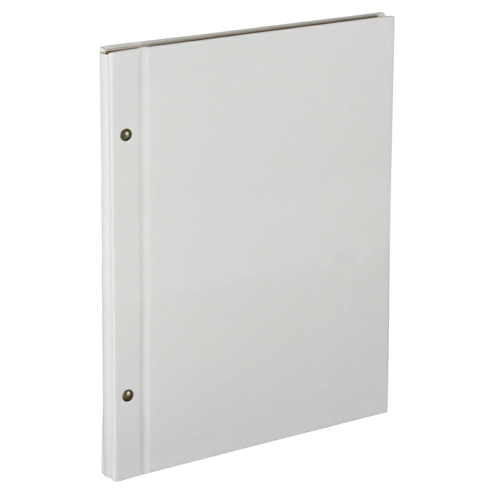 ナカバヤシ ハルマー／ビス式フリーアルバム／A4／ホワイト A-HRA4-301-W