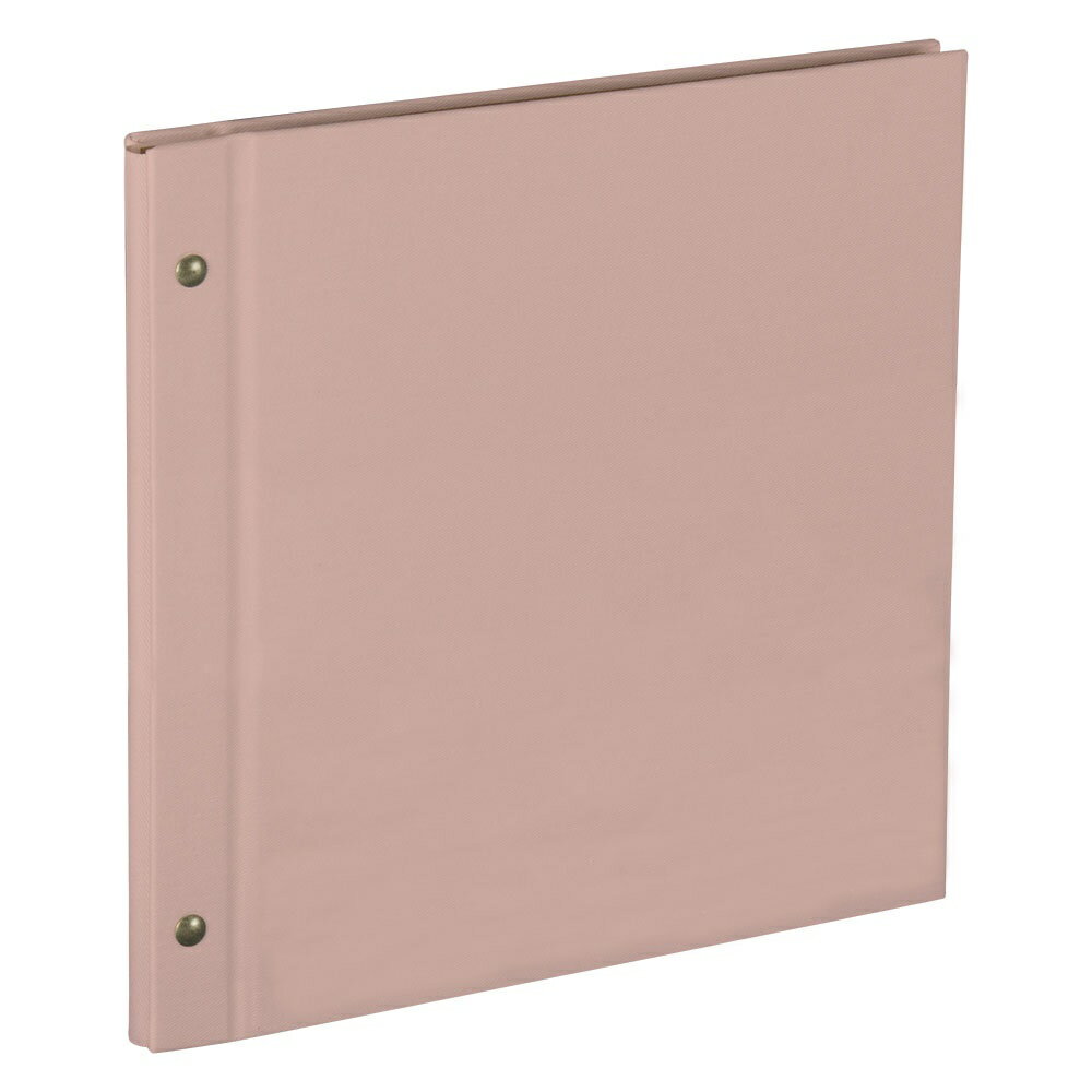 ナカバヤシ ハルマー／ビス式フリーアルバム／デミ／ピンク A-HRD-201-P