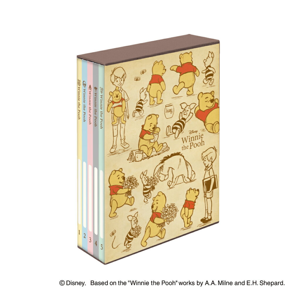 ナカバヤシ 5冊BOXアルバム　くまのプーさん ア-PL-1031-3