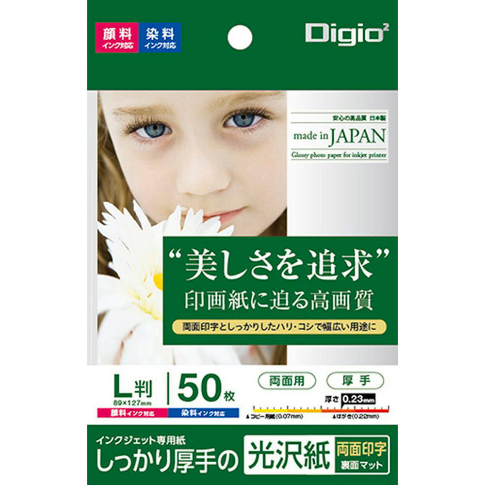 樂天商城 - ナカバヤシ インクジェット用紙　光沢紙PX　厚手　L　50枚 JPPX-LS-50