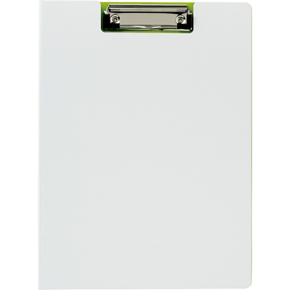 2つ折カバータイプのクリップボードです。表紙は発泡PP製です。内側がカラフル！軽くて使いやすい発泡PPシリーズです。
