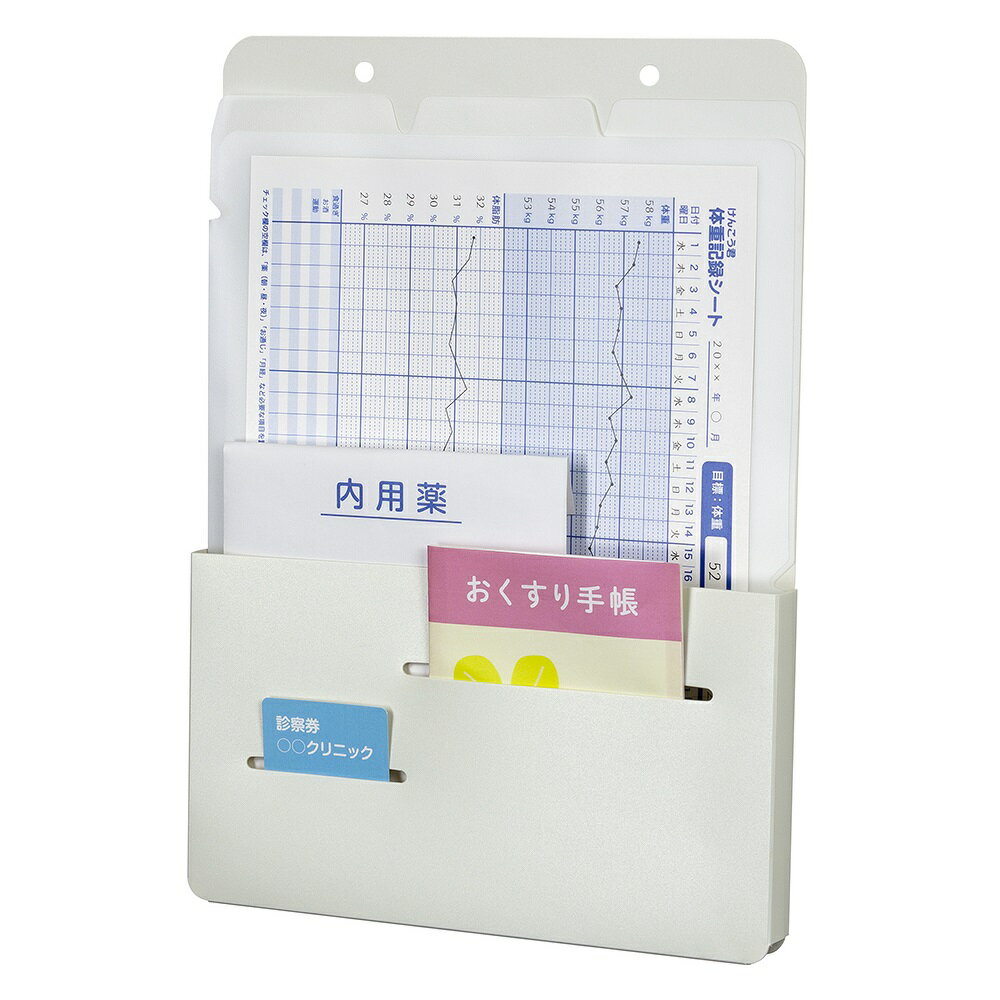 樂天商城 - ナカバヤシ けんこう君ホルダー　A4／ホワイト IF-3041W
