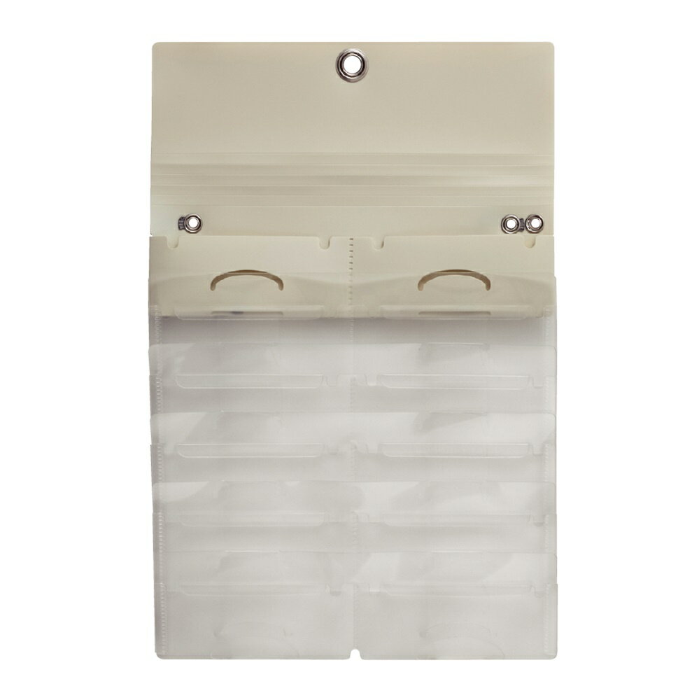 ナカバヤシ スライドフォルダーポイット　カード12P／ホワイト SFPO-C12W