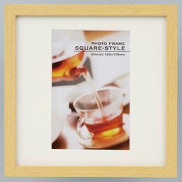 ナカバヤシ 木製スクエアフレーム／KG／ナチュラル フ-TQW-201-N