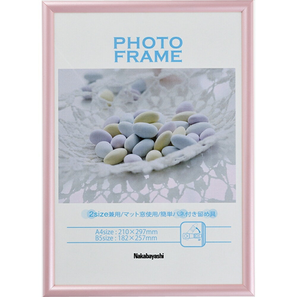 樂天商城 - ナカバヤシ PVCフォトフレーム／A4・B5／ピンク フ-TPS-401-P