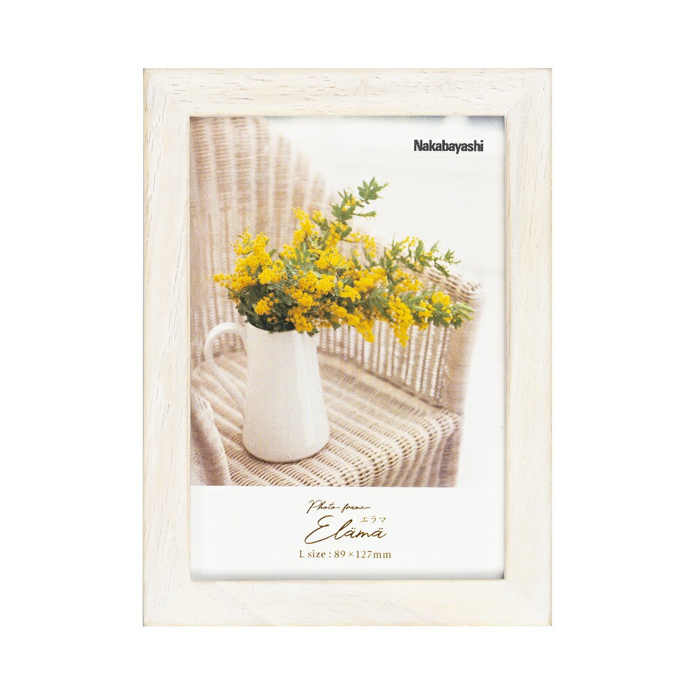 ナカバヤシ エラマ　インテリアフレーム　L　ホワイト F-TW-101-W