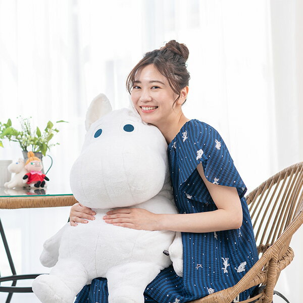 【Amour アムール】×【MOOMIN ムーミン】リップルプリント　仲間たち レディース 上下セット 前開き パジャマ ルームウェア 可愛い 半袖 旅先　綿100％　Sサイズあり