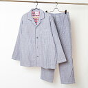 【Amour1886】 三重ガーゼ ストライプ メンズ パジャマ エコテックス【快眠プロジェクト】
