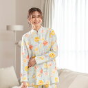 【mila schon】花柄 プリント 冬用 ニットキルト レディース パジャマ 日本製 女性用 ミラショーン 綿 ギフト Sサイズあり