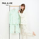 ポール & ジョー パジャマ レディース 【PAUL&JOE PARIS room wear】ポールアンドジョー デイジー 綿天竺 ブラウス ロングスリーブ セットアップ