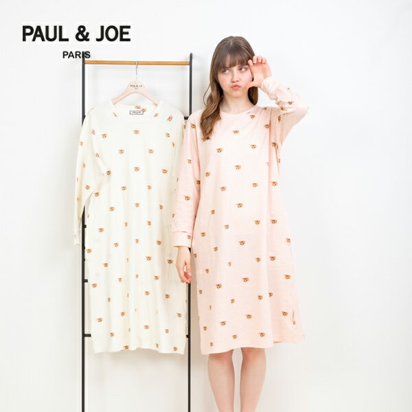 ポール & ジョー パジャマ レディース 【ポイント5倍 クーポン発行】【PAUL&JOE PARIS room wear】ポールアンドジョー デイジー ヌネットがいっぱい 綿接結天竺 ワンピース