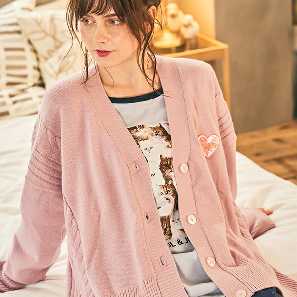 【PAUL&JOE PARIS room wear】ポールアンドジョー ルームウェア ラメニット カーディガンレディース 春 夏 秋 オールシーズン 綿 ギフト...