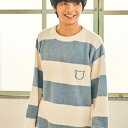 【7月18日限定 ポイント10倍】【PAUL&JOE】【メンズ】ボーダー モールヤーン プルオーバーニット ※トップスのみ 春 秋 かわいい ペア ブランド