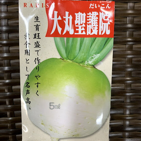 丸ダイコン種　聖護院大根　小袋　4ミリリットル　約90粒 京の伝統野菜