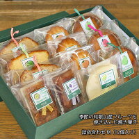 和歌山産フルーツを焼き込んだ焼き菓子詰め合わせ（M）12個入り（カップケーキ、パウンドケーキ、 マドレーヌ、フィナンシェ、フロランタン、クッキー）【入学・就職・退職・プレゼント・お祝い・お礼・贈答】