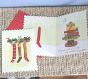 クリスマスカード「くつ下に入った動物たち」 【グリーティングカード・ギフトカード・メッセージカード・greeting card message】【ネコポス可】