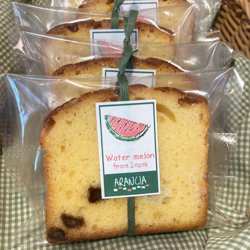 すいかのパウンドケーキ〜印南町谷口さんの小玉スイカ「ひとりじめ」とチョコチップ入り（焼き菓子）のサムネイル