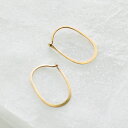 Melissa Joy Manning メリッサ ジョイ マニング 14kt オーバル フープ ピアス“Oval Hoops Small” p-o-01-ms レディース