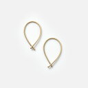 Carla Caruso カーラ カルーソ 14kt Gold ピアス“Small Ribbon Hoops” p-r-01-carla-yn レディース