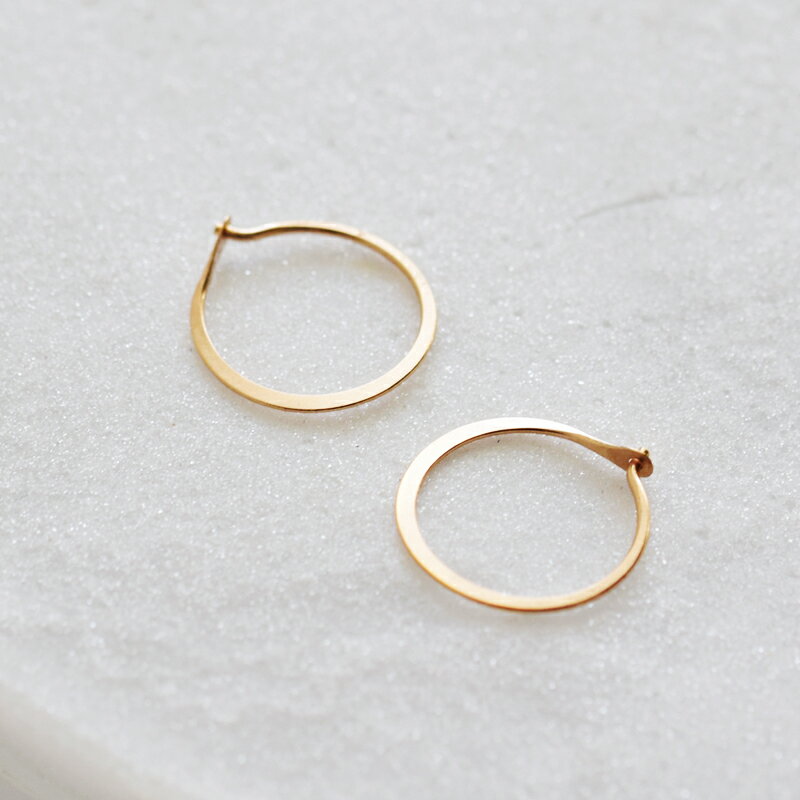 Melissa Joy Manning メリッサ ジョイ マニング 14kt ラウンド フープ ピアス スモール“Round Hoops Small” p-r-01-melissa-ms レディース【クーポン対象】