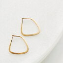 【クーポン対象】Melissa Joy Manning メリッサ ジョイ マニング 14kt トラぺゾイド フープ ピアス“X-Small Trapezoid Hoops” p-t-03-ms レディース