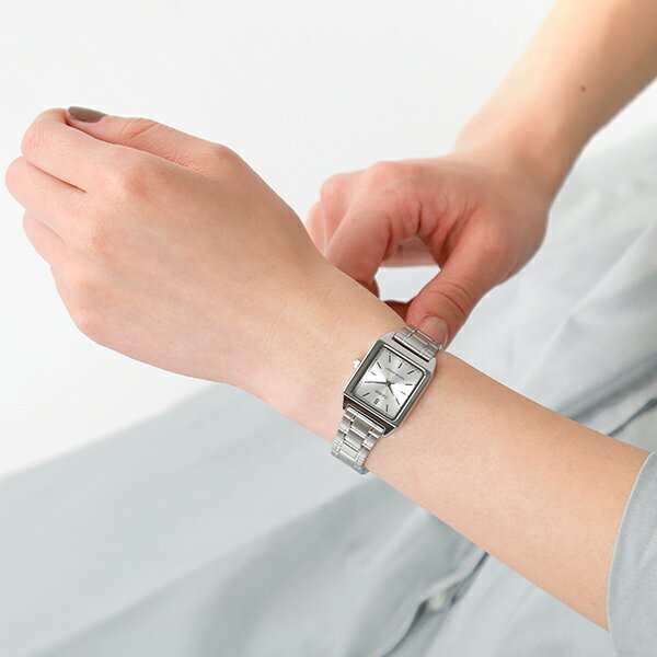 CASIO カシオ シルバーメタルアナログ腕時計 ltp-v