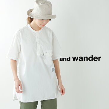 【最大30倍】【2020ss新作】and wander(アンドワンダー)コーデュラタイプライターショートスリーブオーバーシャツ 574-0983002-rf