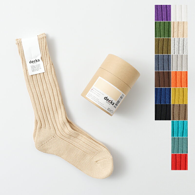 デカ 靴下 レディース decka Quality socks デカクォリティソックス ケースド ヘビーウェイト プレーンソックス 靴下 cased-heavyweight-p-s-mt