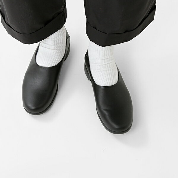 TRAVEL SHOES by chausser トラベルシューズバイショセ レザーフラットスリッポンシューズ tr-018-tr