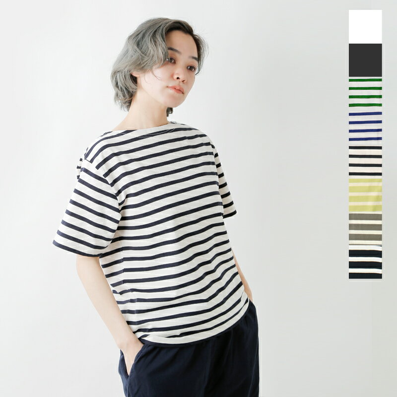 【☆】【20%OFF】【海外出荷不可】オーチバル オーシバル ORCIVAL Tシャツ 半袖 スビンジャージー ボートネック ショートスリーブ プルオーバー or-c0070soe-24ss-fn レディースのサムネイル