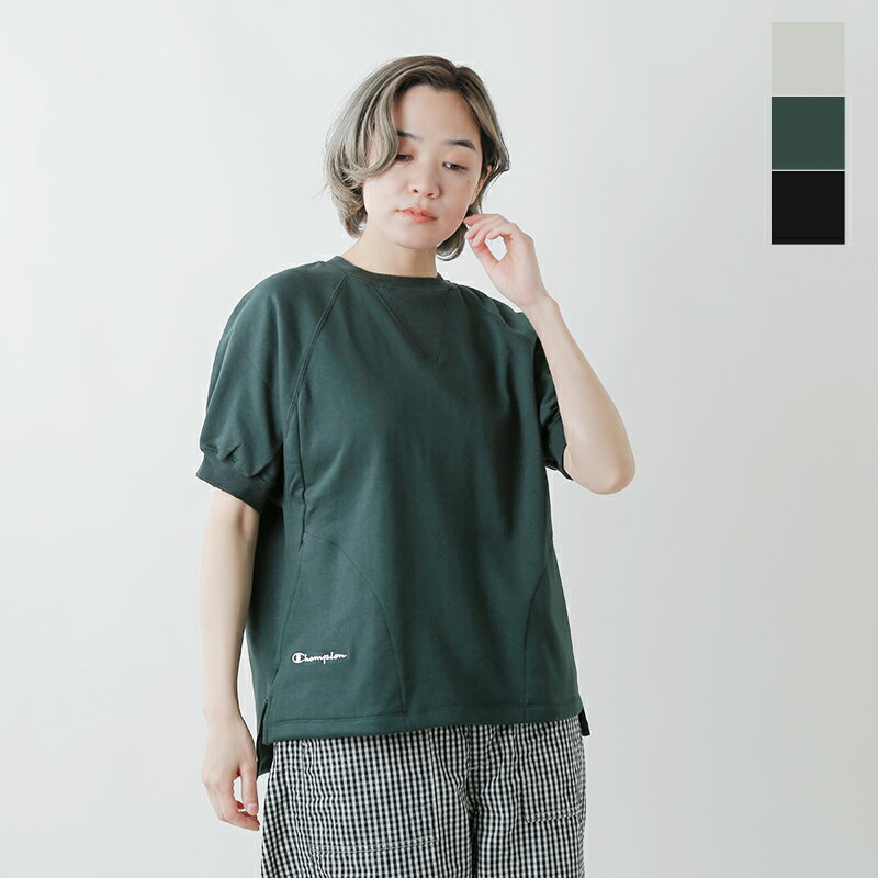 Champion チャンピオン コットン コーデュラ フレンチテリー クルーネック スウェット シャツ cw-v006-hm レディースのサムネイル