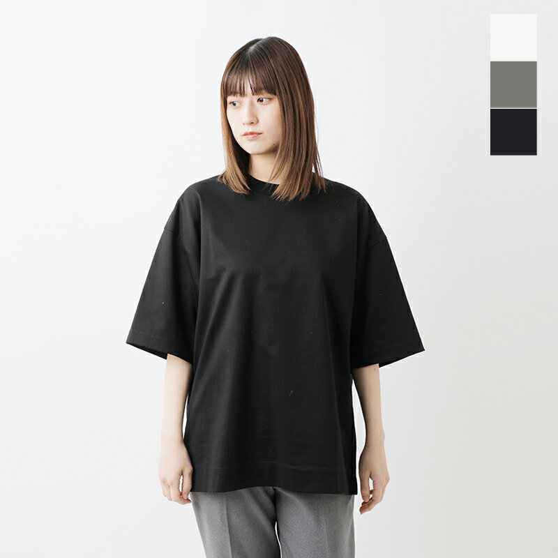 CINOH チノ コットン ビッグ Tシャツ “REFINA BIG T-SHIRT” 24scu305-yo 2024ss新作 レディース【クーポン対象】