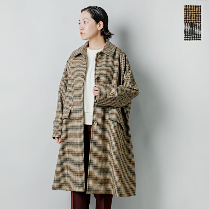 【☆】【2023aw新作】MACKINTOSH マッキントッシュ ウール ハンビー メタルボタン チェック ロングコート “HUMBIE” l232mo1132flafc-jt-fn レディース【サイズ・カラー交換初回無料】のサムネイル
