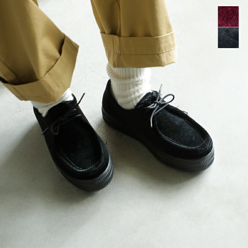 【2023aw新作】ALBEROLA アルベローラ ベロア レースアップ チロリアン シューズ w1812gm-rf レディース【サイズ交換初回無料】のサムネイル