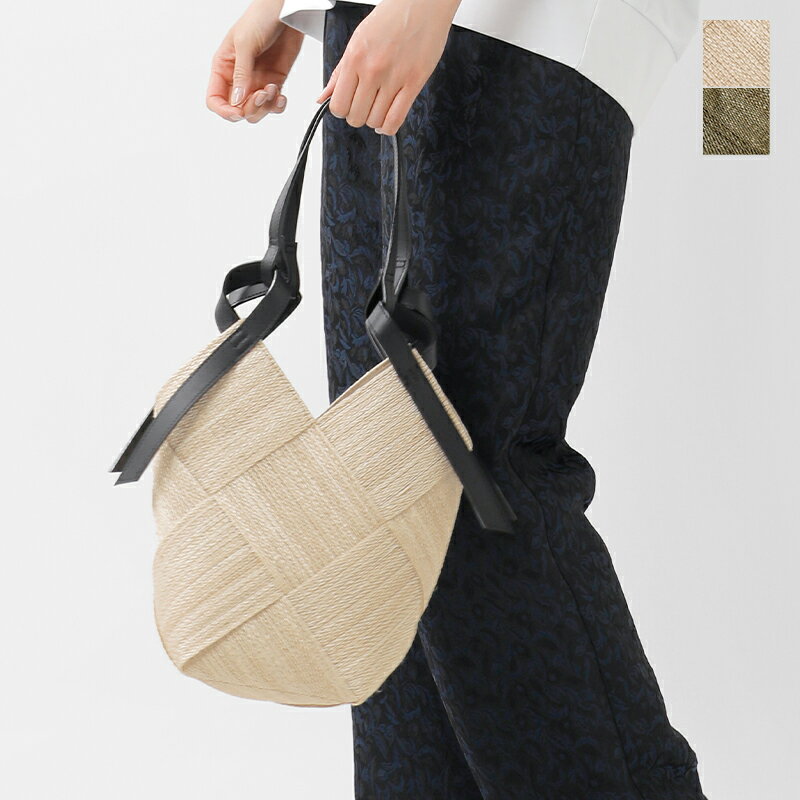 VIOLAd'ORO ヴィオラドーロ アバカ × カウレザー メッシュ トートバッグ “MIRO” v-8623-mn レディースのサムネイル