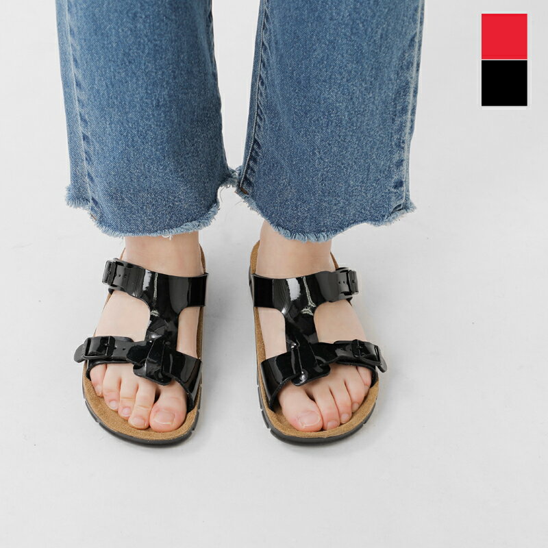 BIRKENSTOCK ビルケンシュトック パテント加工 アッパー スエードレザー Tストラップ サンダル “Sofia” sofia-ms レディース