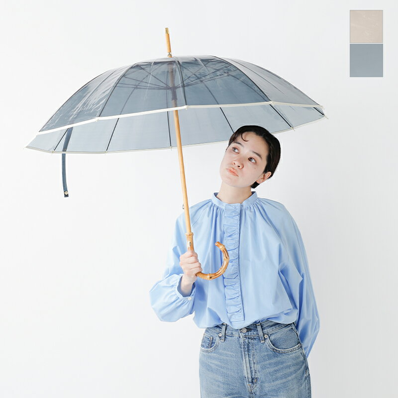 Traditional Weatherwear トラディショナルウェザーウェア バンブーハンドル クリア アンブレラ “CLEAR UMBRELLA BAMBOO” a231slggo0302-kk レディース