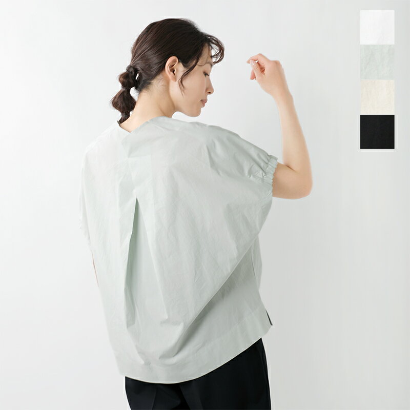 assiette アシェット コットン タイプライター ラグランスリーブ ブラウス a24-2796 ...