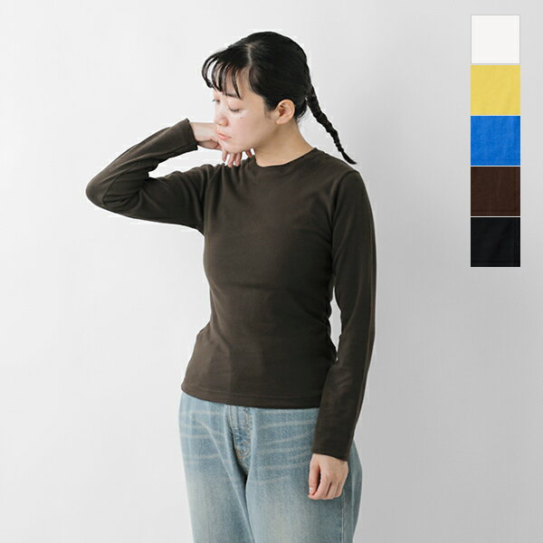 GICIPI ジチピ コットン クルーネック ロングスリーブ Tシャツ 長袖 “RAFANO” 24 ...