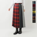 O'NEIL OF DUBLIN オニールオブダブリン ウール パッチワーク プリーツ スカート patchwork-p-longskirt-kk レディース【サイズ交換初回無料】【クーポン対象】